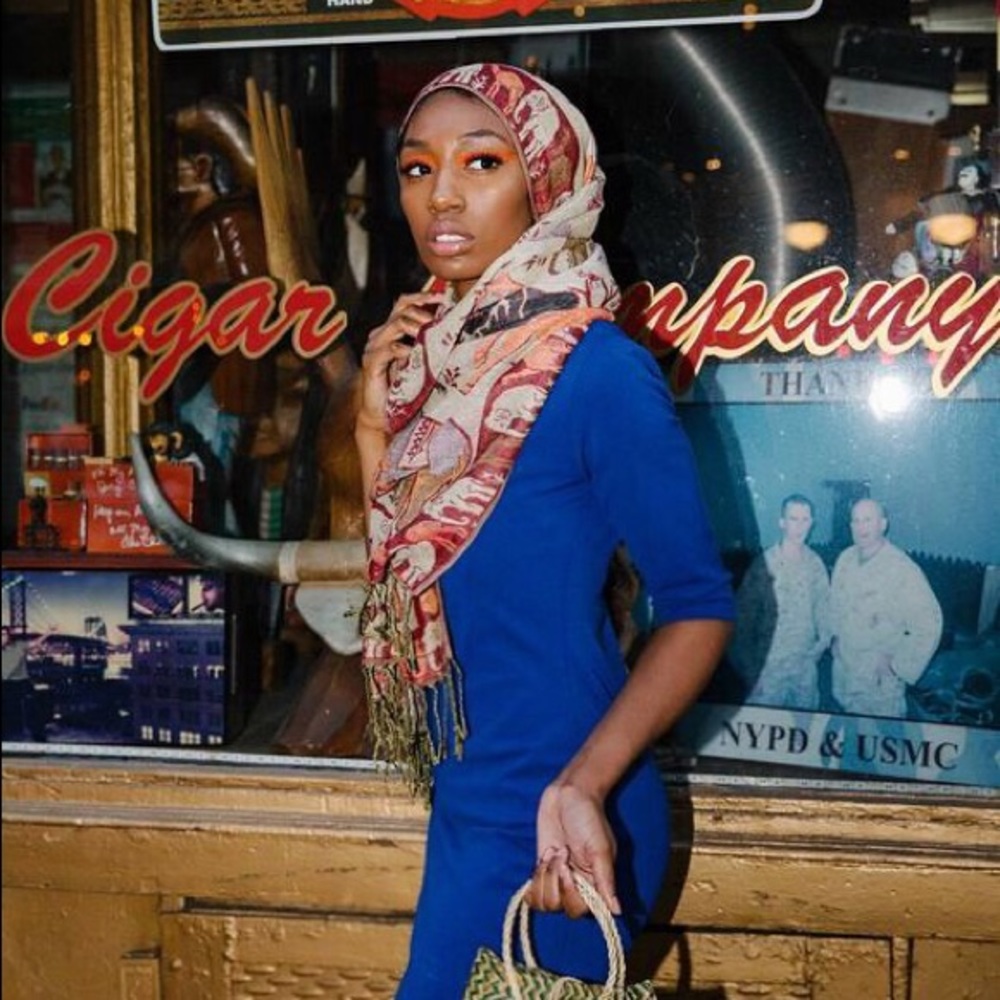 Thai Scarf with Elephant Prints